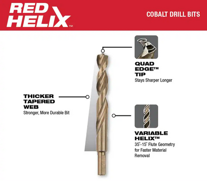 Milwaukee Cobalt Red Helix Drill Bit Set 6pcs (48-89-2330)