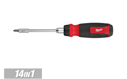 Milwaukee 14-In-1 Ratcheting Multi-Bit Screwdriver (48-22-2903)