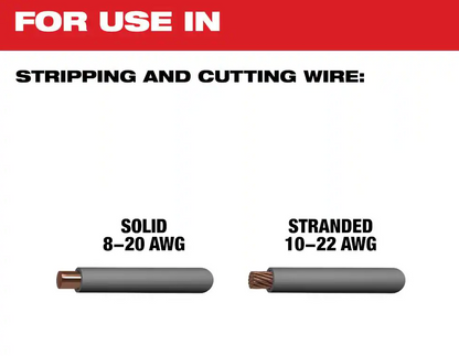 Milwaukee Automatic Wire Stripper/Cutter with Comfort Grip (48-22-3083)