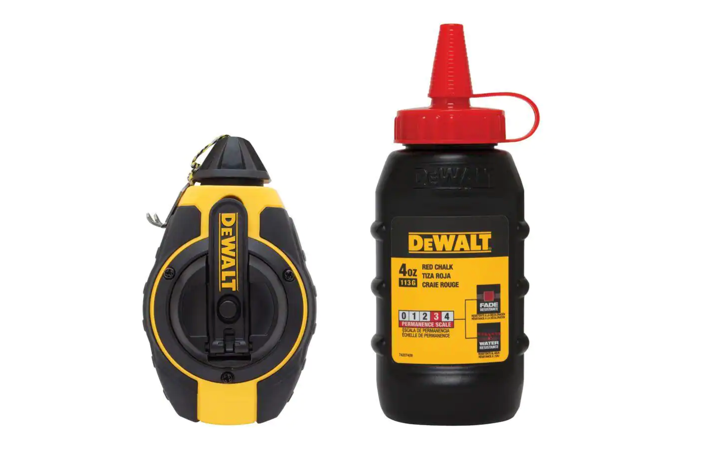 DEWALT 100ft. Chalk Reel with Red Chalk (DWHT47374L)