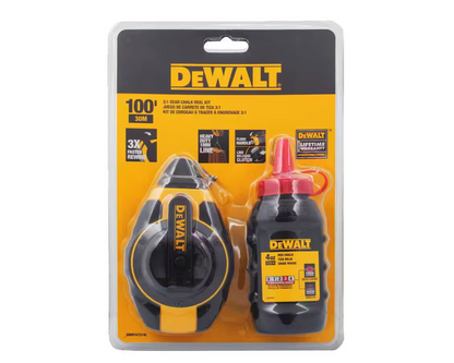 DEWALT 100ft. Chalk Reel with Red Chalk (DWHT47374L)