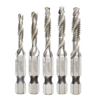 Milwaukee SHOCKWAVE SAE Steel Drill Tap Set 5pcs (48-89-4874)