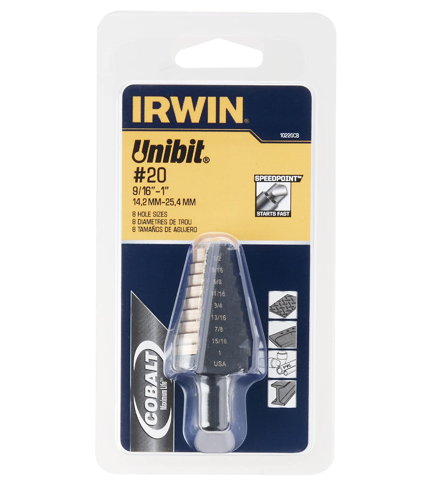 IRWIN Unibit Step Drill Bit #20 (10220CB)