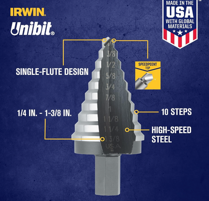 Irwin Unibit Step Drill Bit #5 (10235)