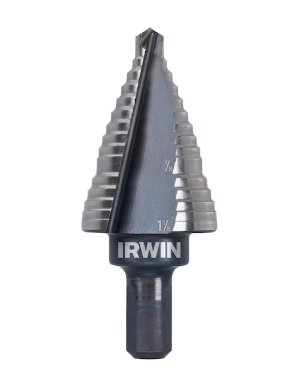 IRWIN Unibit #9 7/8"-1 1/8" Step-Drill Bit, 1/2" Shank (10239)