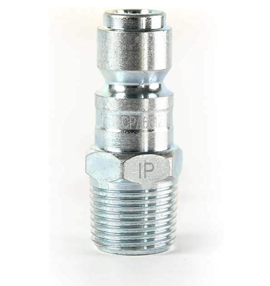 Interstate Pneumatics CPA661Z 3/8 Inch Auto Coupler Plug x 3/8 Inch Male NPT