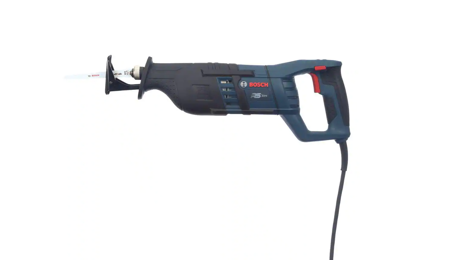 Bosch RS325 12Amp Corded 1in. Variable Speed Compact Reciprocating Saw with All-Purpose Saw Blade and Carrying Case