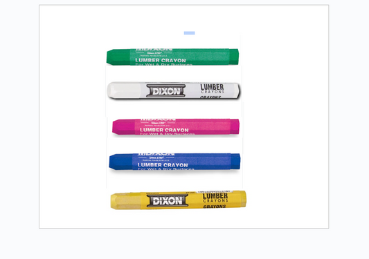 DIXON 12CT Lumber Crayons - Odorless & Tough