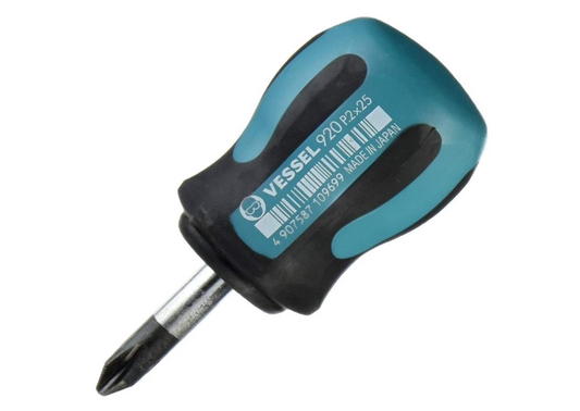 VESSEL MEGADORA Stubby Screwdriver PH2 x 25 (#920P225)