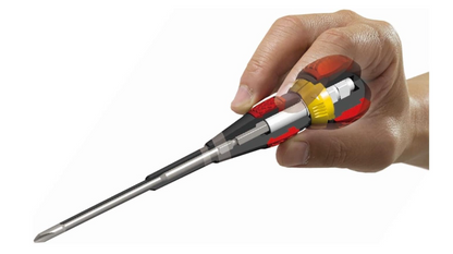 VESSEL BALL GRIP Magnetic Ratchet Screwdriver PH2x100 (4") (#2200P2100)