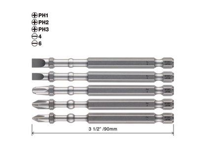 VESSEL Impact Ball Torsion Bits 5pcs Set (#IBMG90K001)