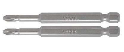 VESSEL Neck Torsion Power Bits 2pcs PH2x75mm (#NTPH275P2)