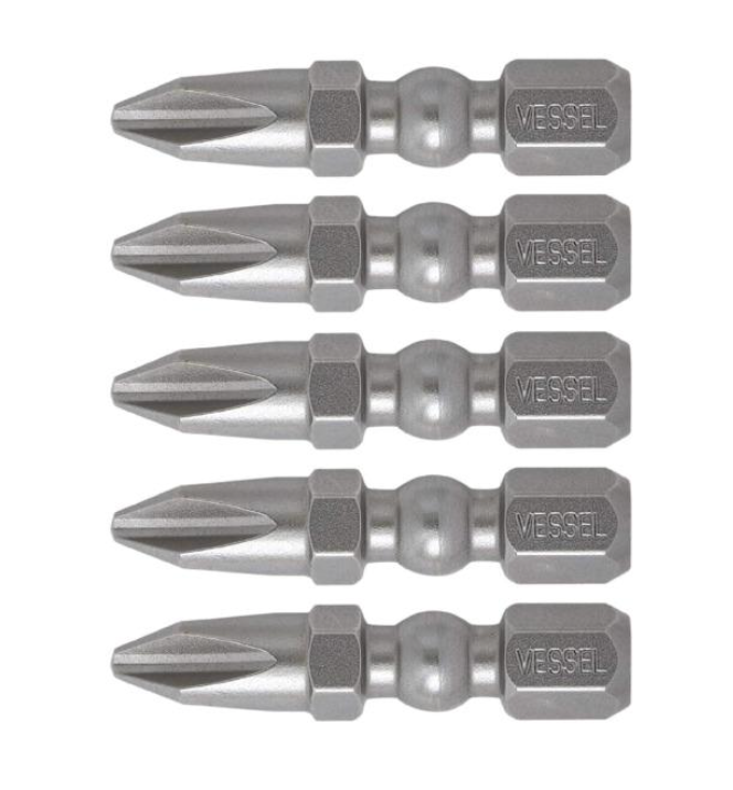 VESSEL Impact Ball Torsion Bits 5pcs Set (#IBPH230P5)