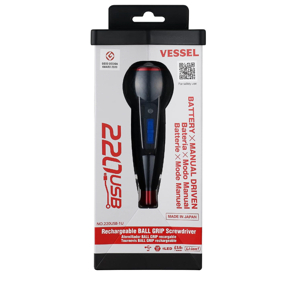 VESSEL Rechargeable Ball Grip Screwdriver (#220USB-1U)