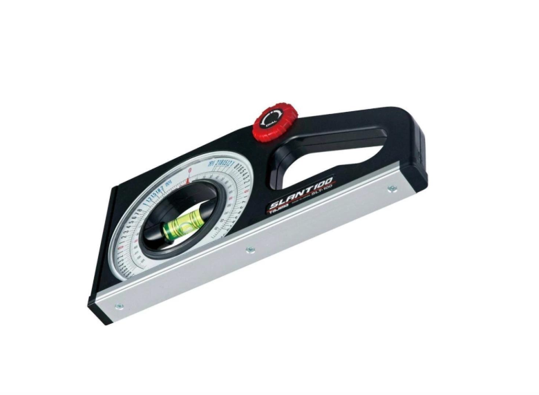 TAJIMA SLANT Angle Meter - Dual-Scale Rotary Pitch Finder with Thumb Dial & Easy-Read Vial (SLT-100)