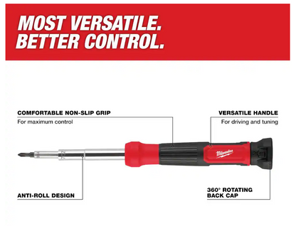 MILWAUKEE 14-in-1 Precision Multi-Bit Screwdriver 48-22-2933