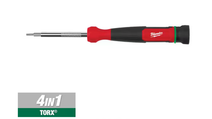 MILWAUKEE 4-in-1 TORX Tamperproof Precision Multi-Bit Screwdriver 48-22-2931