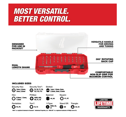 Milwaukee 39-in-1 Precision Multi-Bit Screwdriver 48-22-2935