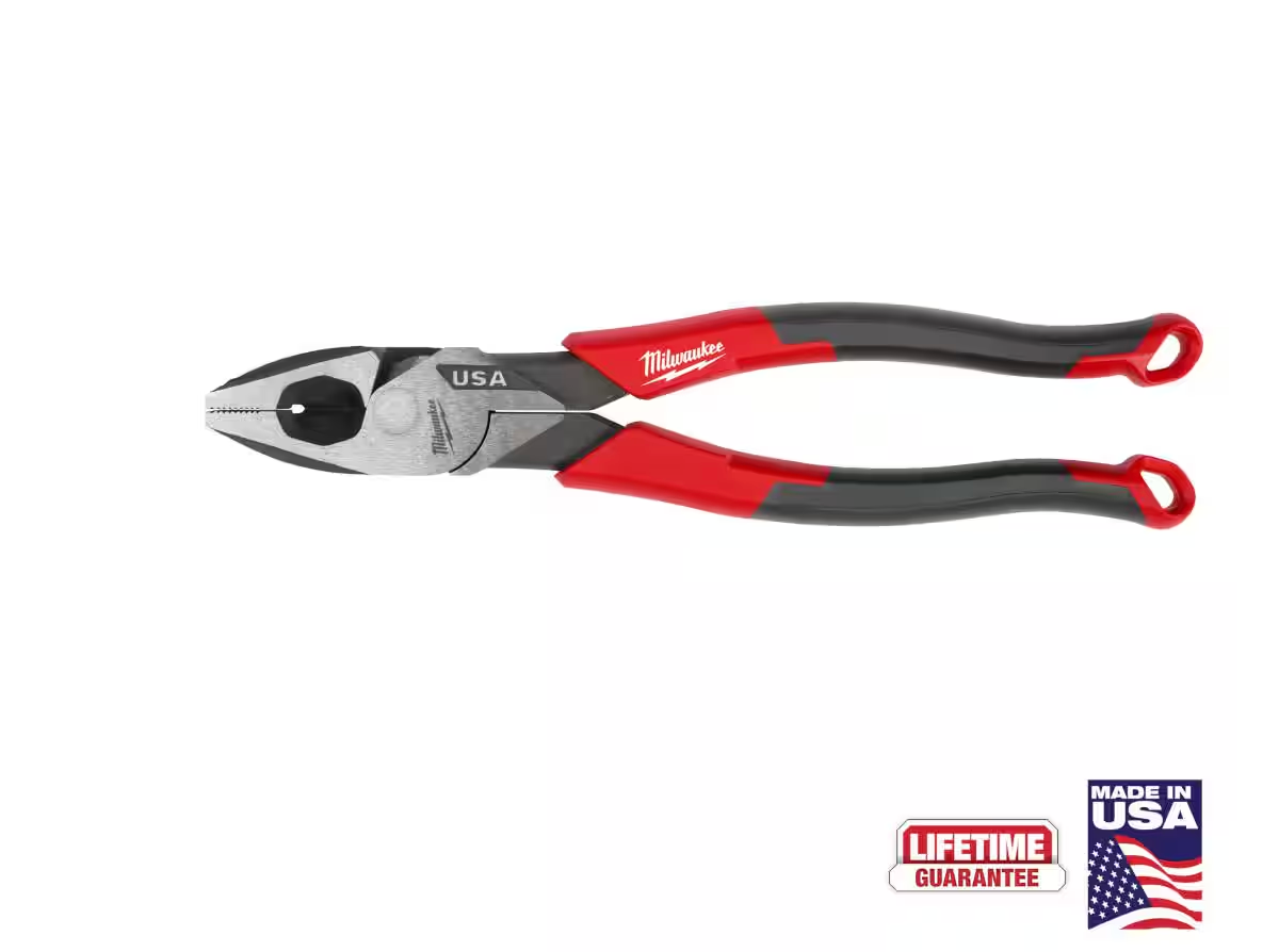 9" Comfort Grip High Leverage Lineman's Pliers with Crimper MT550