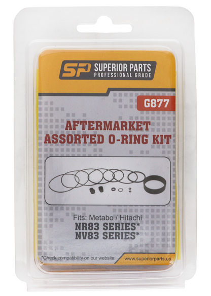 Superior Parts G877 Aftermarket O-Ring Kit Fits Hitachi NR83, NR83A, NR83A2, NR83AA,  NR83AA2, NV83A Guns