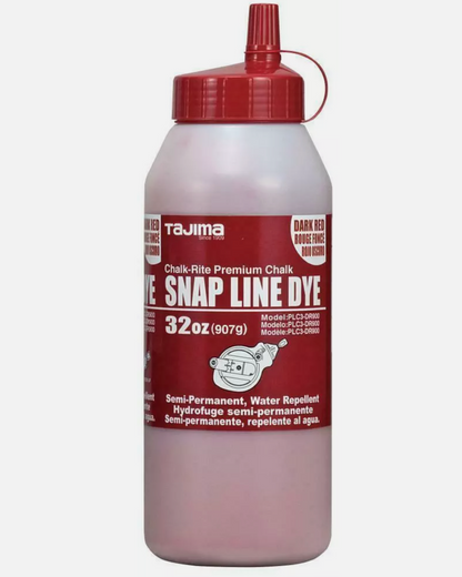 TAJIMA SNAP LINE DYE 32oz (907g) Durable Bottle & Easy-Fill Nozzle