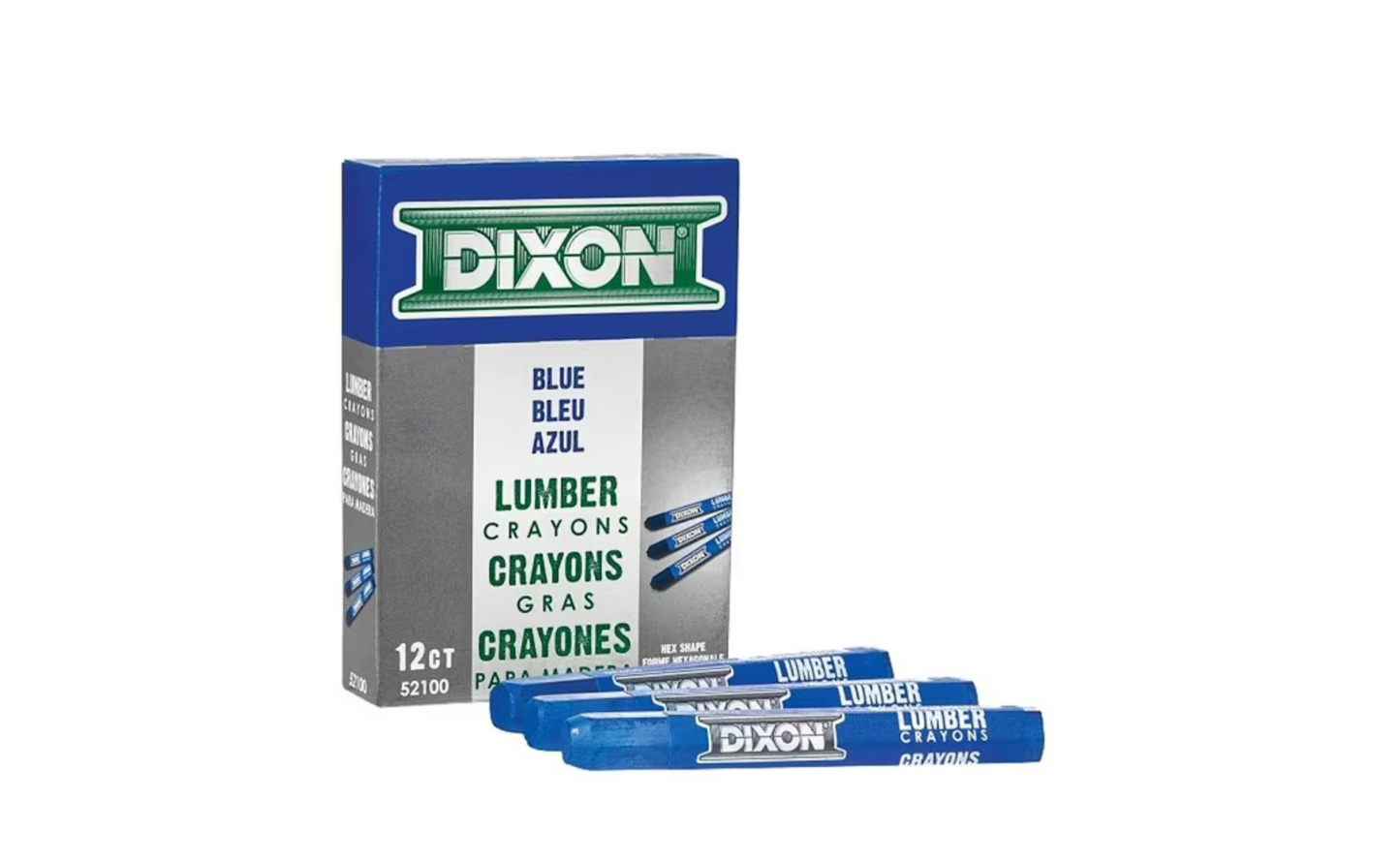 DIXON 12CT Lumber Crayons - Odorless & Tough