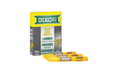 DIXON 12CT Lumber Crayons - Odorless & Tough