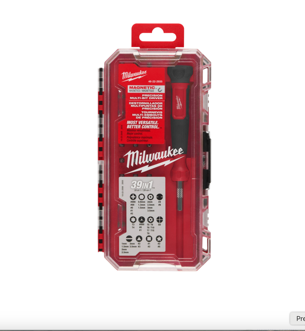 Milwaukee 39-in-1 Precision Multi-Bit Screwdriver 48-22-2935